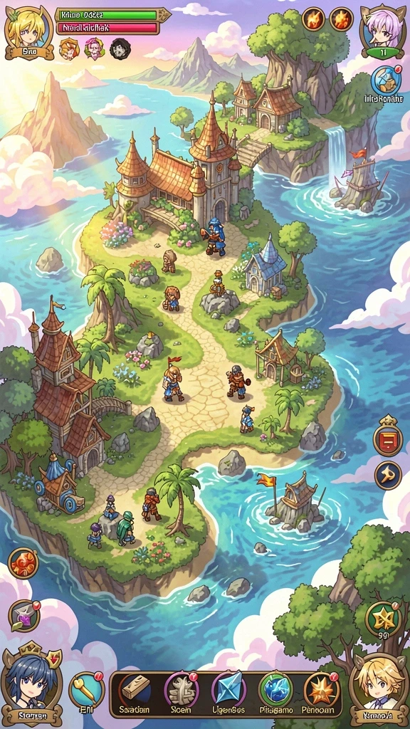f32 - Tampilan level yang penuh warna dan detail.