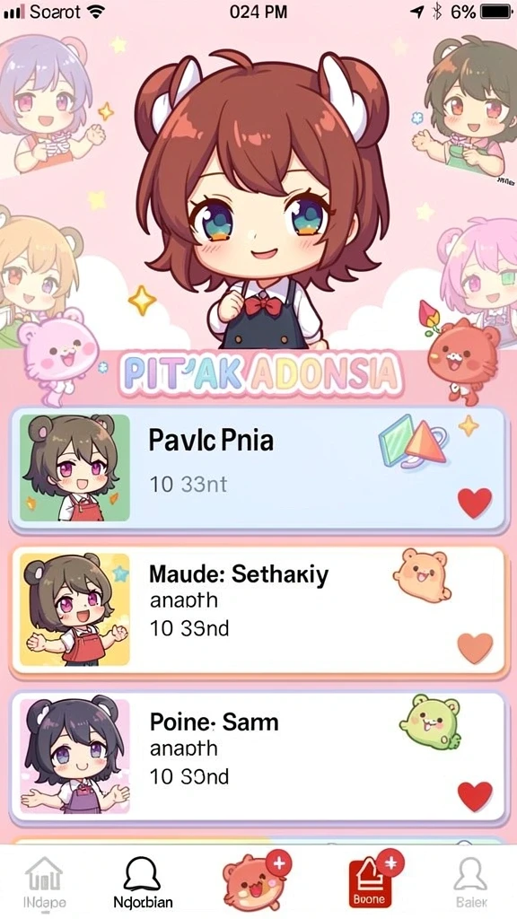 gems365 - Screenshot menunjukkan karakter utama menjelajahi dunia penuh warna.