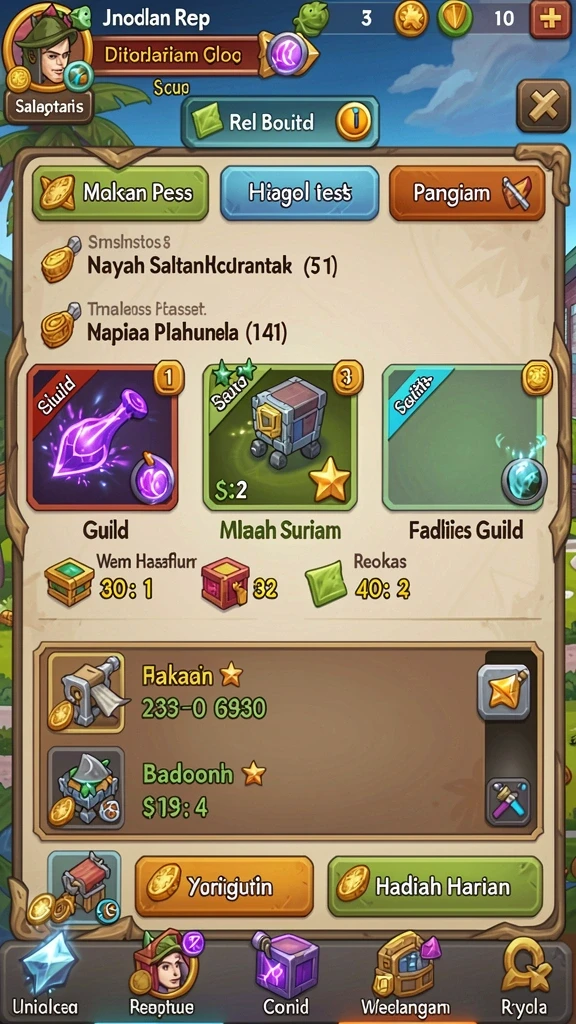 jarum77 - Screenshot menampilkan leaderboard yang kompetitif.